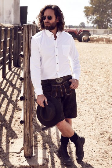 JP1880 Shirt Modern Fit Traditional Stag Horn White - Skjorter - Skjorter til store mænd 2XL- 8XL