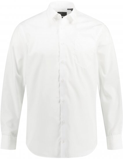 JP1880 Shirt Business Modern Fit White TALL - HERRETØJ MT-6XLT - Tøj til høje mænd