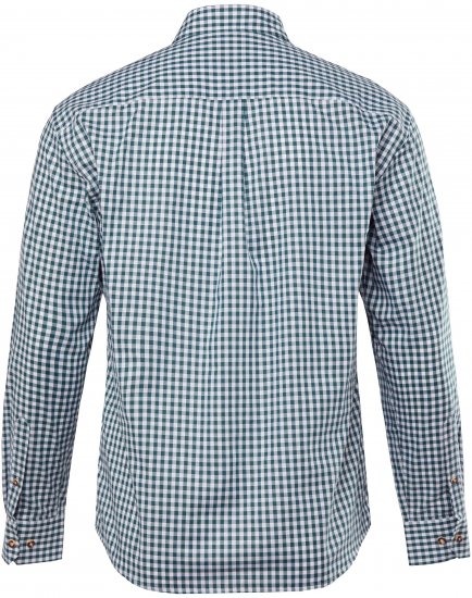 JP1880 Shirt Checked Traditional Long Sleeve Jade - Festtøj - Festtøj – Fejr stilfuldt og behageligt