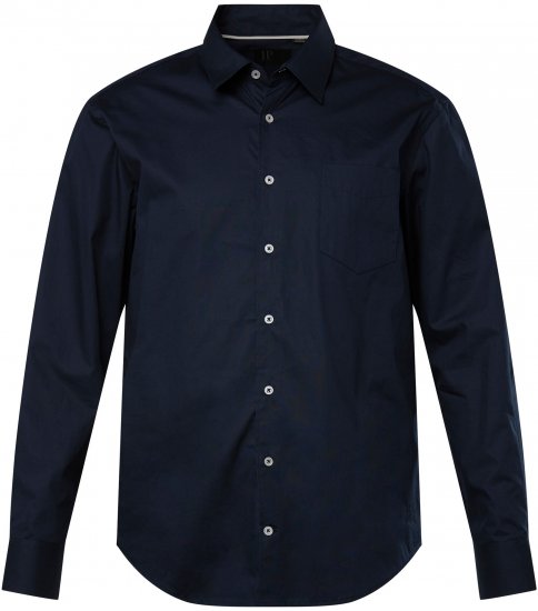 JP1880 Shirt Long Sleeve Modern Fit Navy Blue TALL - HERRETØJ MT-6XLT - Tøj til høje mænd