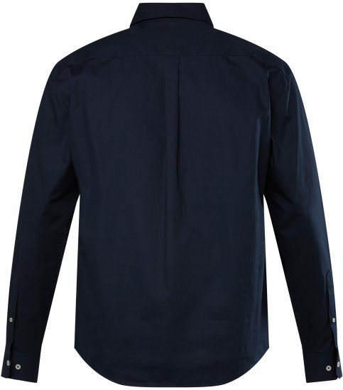 JP1880 Shirt Long Sleeve Modern Fit Navy Blue TALL - HERRETØJ MT-6XLT - Tøj til høje mænd