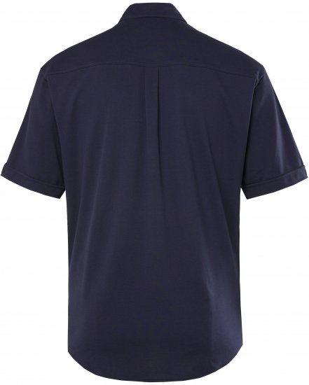 JP1880 Shirt Pique Short Sleeve Flexnamic Night Blue TALL - HERRETØJ MT-6XLT - Tøj til høje mænd