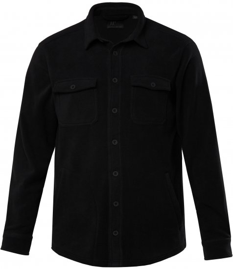 JP1880 Overshirt Fleece Long Sleeve Black TALL - HERRETØJ MT-6XLT - Tøj til høje mænd