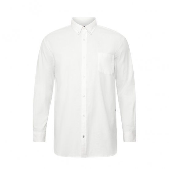 North Latitude Oxford Shirt White - Skjorter - Skjorter til store mænd 2XL- 8XL