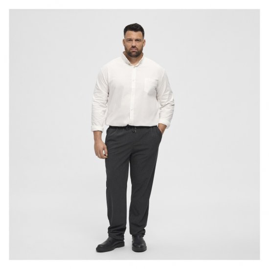 North Latitude Oxford Shirt White - Skjorter - Skjorter til store mænd 2XL- 8XL
