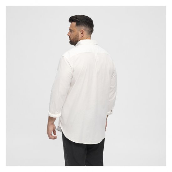 North Latitude Oxford Shirt White - Skjorter - Skjorter til store mænd 2XL- 8XL