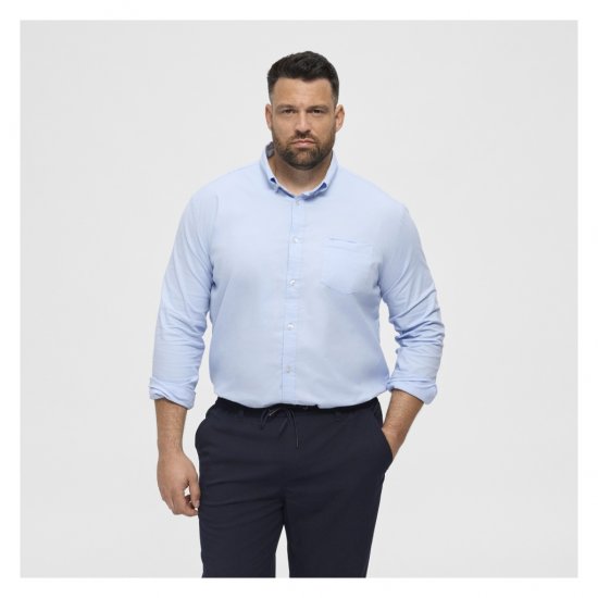 North Latitude Oxford Shirt Light Blue - Skjorter - Skjorter til store mænd 2XL- 8XL
