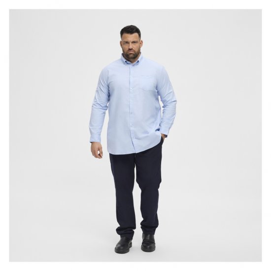 North Latitude Oxford Shirt Light Blue - Skjorter - Skjorter til store mænd 2XL- 8XL