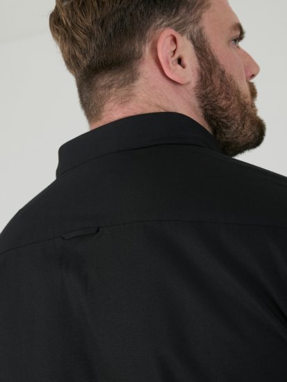 D555 James Kortærmet Oxfordskjorte TALL Sort - TALL skjorter - 