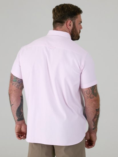 D555 James Kortærmet Oxfordskjorte TALL Pink - TALL skjorter - 