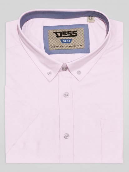D555 James Kortærmet Oxfordskjorte TALL Pink - TALL skjorter - 