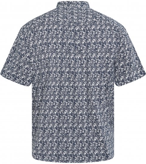 North Latitude 61114 All-Over Print Jerseypiqué Marineblå - Skjorter - Skjorter til store mænd 2XL- 8XL