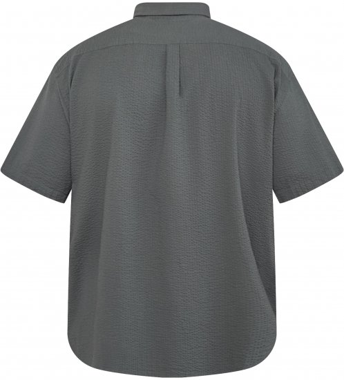 North Latitude 61306 Kortærmet Skjortejakke Mørkegrøn - Skjorter - Skjorter til store mænd 2XL- 8XL