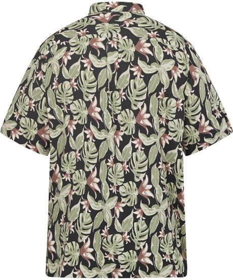 North Latitude 61357 All-Over Print Viskoseskjorte Sort - Skjorter - Skjorter til store mænd 2XL- 8XL