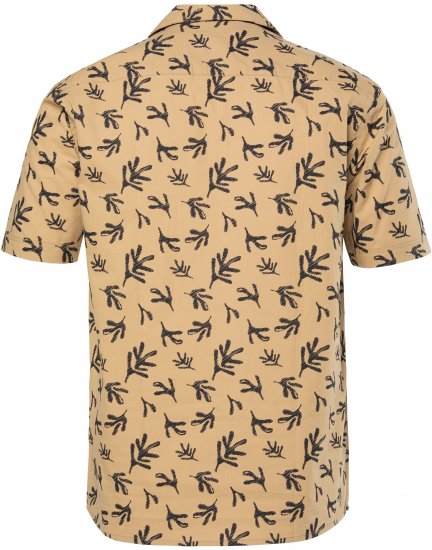 JP1880 Boxy Cuba Short Sleeve Shirt Camel - Skjorter - Skjorter til store mænd 2XL- 8XL