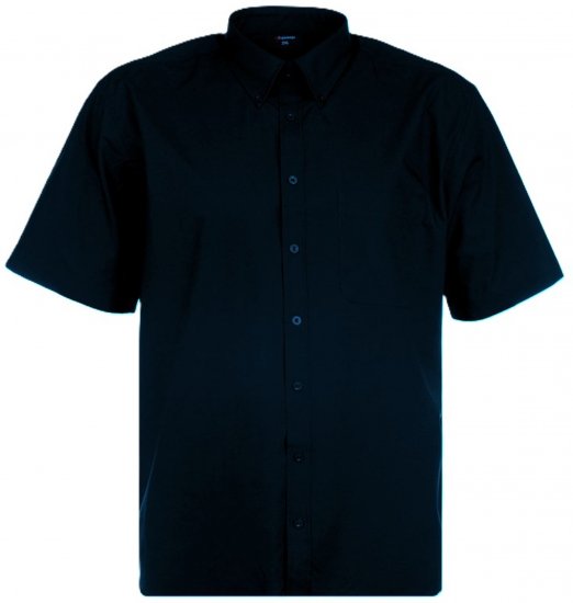 Espionage SH149 Plain Short Sleeve Shirt Navy - Kortærmede skjorter - Kortærmede Skjorter Store Størrelser