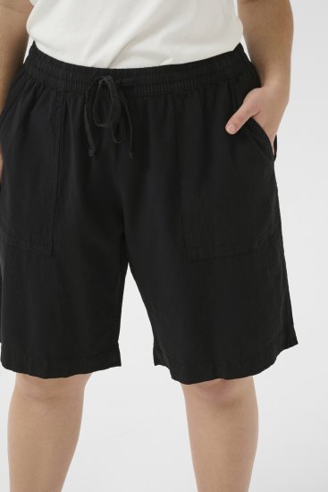 Kaffe Curve Nana Liah Shorts Sort - Jeans & Bukser i Store Størrelser – Plus Size - 