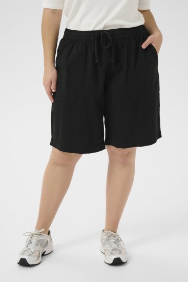 Kaffe Curve Nana Liah Shorts Sort - Jeans & Bukser i Store Størrelser – Plus Size - 