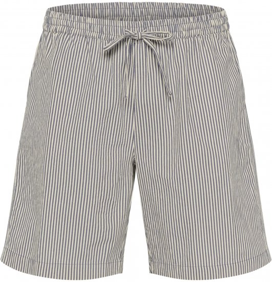 Kaffe Curve Nana Stribede shorts Midnat/Hvid stribet - Jeans & Bukser i Store Størrelser – Plus Size - 