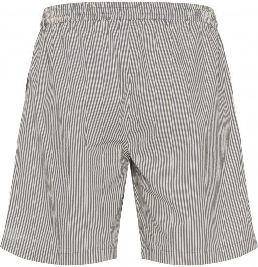 Kaffe Curve Nana Stribede shorts Midnat/Hvid stribet - Jeans & Bukser i Store Størrelser – Plus Size - 