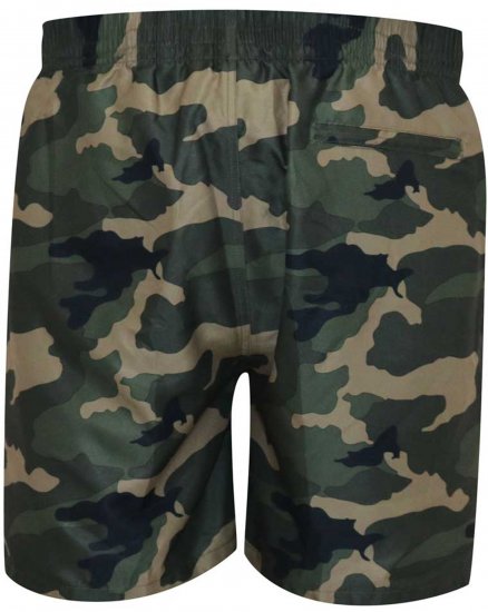 D555 Kody Camo Printed Swimshorts Khaki - Badeshorts - Badeshorts til Store Mænd