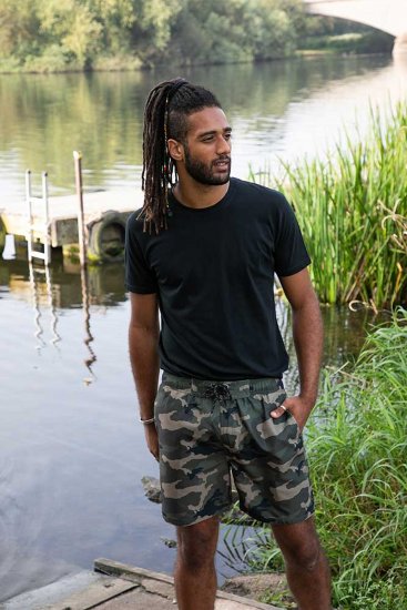 D555 Kody Camo Printed Swimshorts Khaki - Badeshorts - Badeshorts til Store Mænd