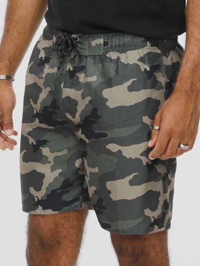 D555 Kody Camo Printed Swimshorts Khaki - Badeshorts - Badeshorts til Store Mænd