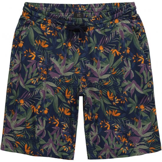 JP1880 Bermuda Shorts Floral All-over Print Navy - Shorts - Shorts i store størrelser - W40-W60