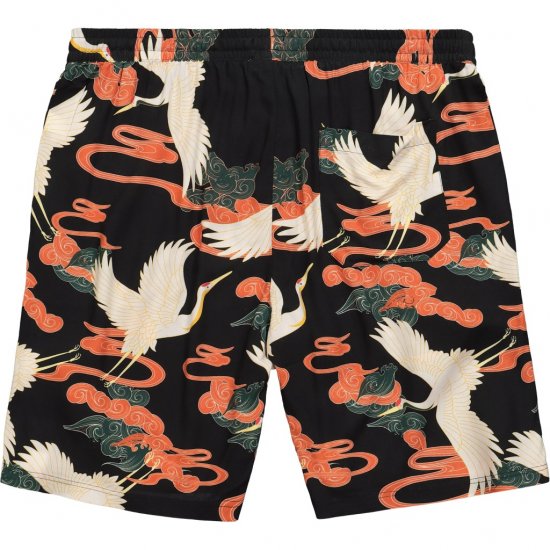 JP1880 Bermuda Shorts Floral All-over Print Black - Shorts - Shorts i store størrelser - W40-W60