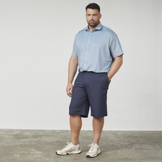 North Latitude Cool Effect Comfort Fit Shorts Blue - Shorts - Shorts i store størrelser - W40-W60