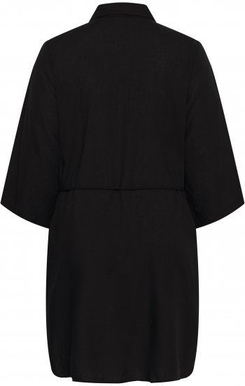 Kaffe Curve Mille Short Shirt Dress Black Deep - Minikjoler - 