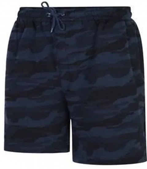 Espionage LW134 Camoflaged Shorts Navy - Joggingbukser og shorts - Sweatpants og Sweatshorts 2XL-12XL