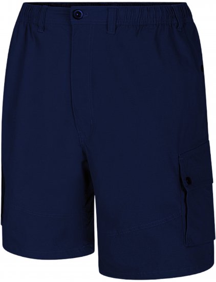 Espionage ST066 Stretch Poplin Cargo Shorts Dark Navy - Shorts - Shorts i store størrelser - W40-W60