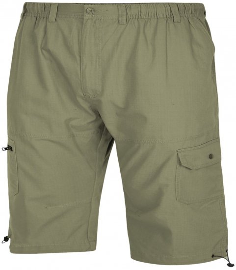 Espionage TR055 3/4 Cropped with Mult Pocket Trousers Light Khaki - Shorts - Shorts i store størrelser - W40-W60