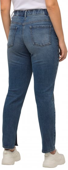 Ulla Popken Distressed Stretch Fit Boyfriend Jeans Blue Denim - Jeans & Bukser i Store Størrelser – Plus Size - Jeans & bukser, EU 42-70