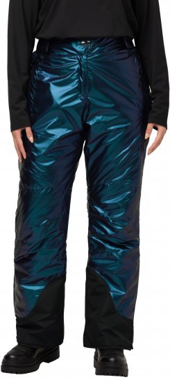 Ulla Popken Ski Pants Water-Repellent Mother-Of-Pearl Velcro Closure Snow Gaiter Blue - Jeans & Bukser i Store Størrelser – Plus Size - 