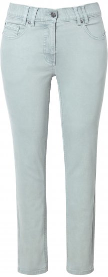 Ulla Popken Slim Leg Light Wash Jeans Light Moss Light Moss Green - Jeans & Bukser i Store Størrelser – Plus Size - 