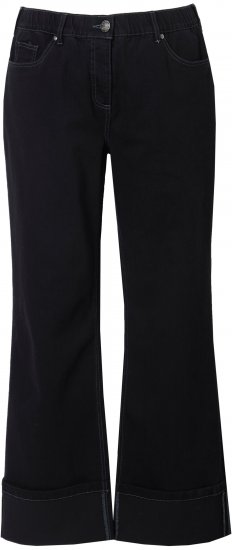 Ulla Popken Flared Leg Jeans Black - Jeans & Bukser i Store Størrelser – Plus Size - Jeans & bukser, EU 42-70