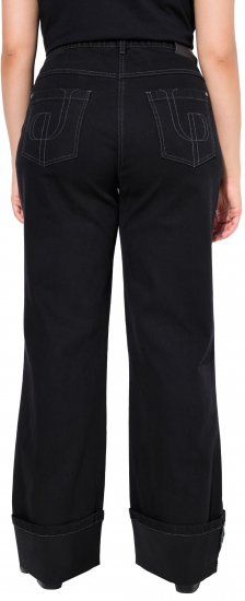 Ulla Popken Flared Leg Jeans Black - Jeans & Bukser i Store Størrelser – Plus Size - Jeans & bukser, EU 42-70