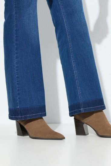 Ulla Popken Stretch Fit Bootcut Jeans Blue Denim - Ulla Popken - Ulla Popken Plus Size Tøj