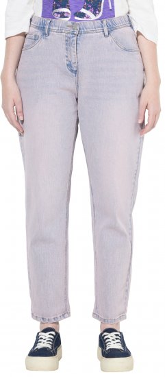 Ulla Popken Dyed Stretch Fit Boyfriend Jeans Light Light Blue Denim - Jeans & Bukser i Store Størrelser – Plus Size - 