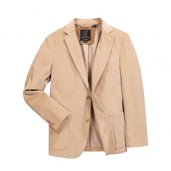 JP1880 Suit Jacket Corduroy Business Sand - Habitter og blazere - Habitter og jakkesæt i store størrelser