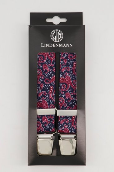 JP1880 Suspenders with Adjustable Length Burgundy Red - Tilbehør - 