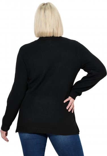 Ulla Popken Whimsical Holiday Sweater Black - Hættetrøjer og sweatshirts - 