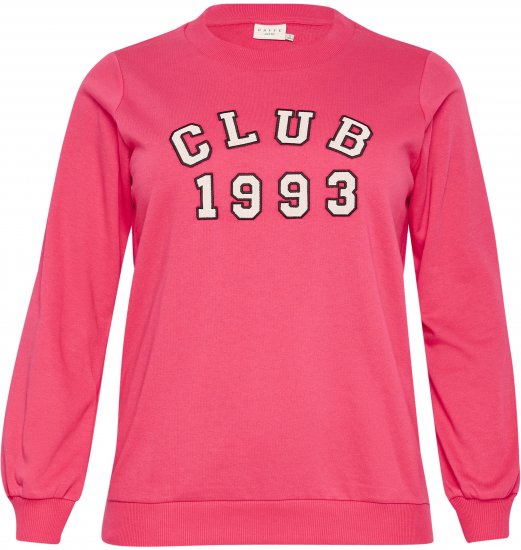 Kaffe Curve Violi Sweatshirt Raspberry Pink - Collegetrøjer - 