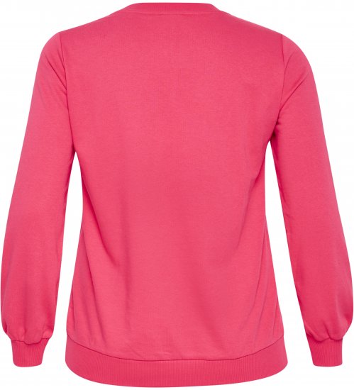 Kaffe Curve Violi Sweatshirt Raspberry Pink - Collegetrøjer - 