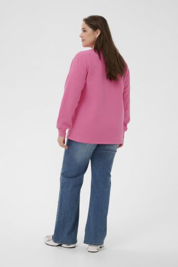Kaffe Curve Sus Sweatshirt Pink Power - Collegetrøjer - 