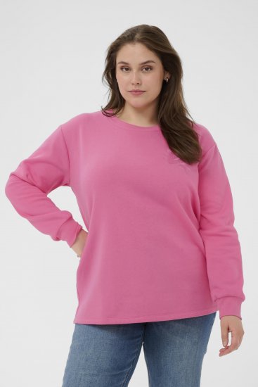 Kaffe Curve Sus Sweatshirt Pink Power - Collegetrøjer - 
