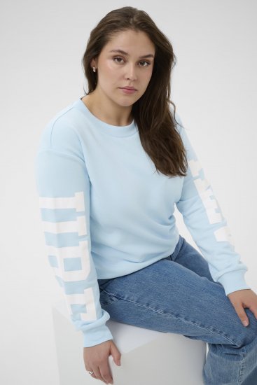 Kaffe Curve Mila Sweatshirt Nantucket Breeze Blue - Collegetrøjer - 