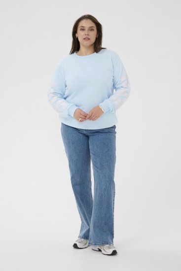 Kaffe Curve Mila Sweatshirt Nantucket Breeze Blue - Collegetrøjer - 